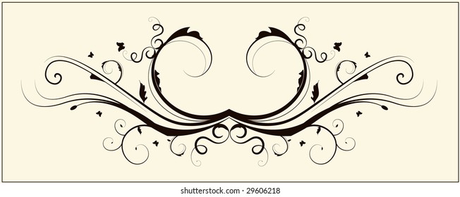 Editable vector design element for your projects