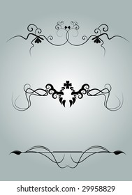 Editable vector design elements for your projects