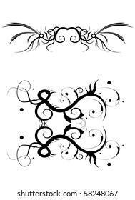 Editable vector design elements for your projects (individual objects).