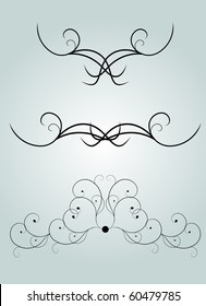 Editable vector design elements for your projects (individual objects).