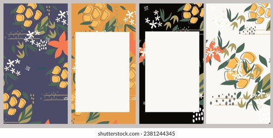 Editable vector design, frame for social media post and story, card, cover, wedding invitation, poster, mobile apps, web ads