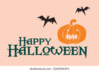 editable vector design for halloween party and celebration on october.