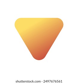 Editable vector down triangle arrow icon. Black, transparent white background. Part of a big icon set family. Perfect for web and app interfaces, presentations, infographics, etc