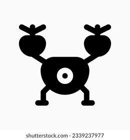 Editable vector drone icon. Black, line style, transparent white background. Part of a big icon set family. Perfect for web and app interfaces, presentations, infographics, etc