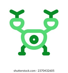 Editable vector drone icon. Black, line style, transparent white background. Part of a big icon set family. Perfect for web and app interfaces, presentations, infographics, etc