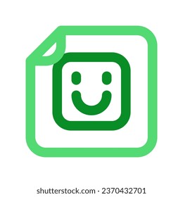 Editable vector emoticon sticker file icon. Black, line style, transparent white background. Part of a big icon set family. Perfect for web and app interfaces, presentations, infographics, etc