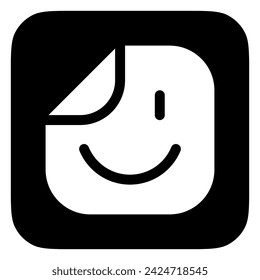 Editable vector emoticon sticker file icon. Black, line style, transparent white background. Part of a big icon set family. Perfect for web and app interfaces, presentations, infographics, etc