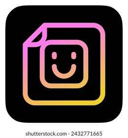 Editable vector emoticon sticker file icon. Black, line style, transparent white background. Part of a big icon set family. Perfect for web and app interfaces, presentations, infographics, etc