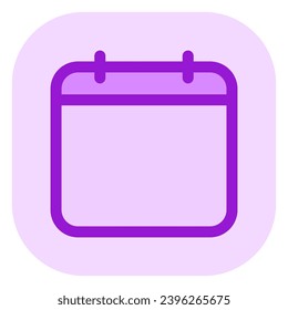 Editable vector empty calendar icon. Black, line style, transparent white background. Part of a big icon set family. Perfect for web and app interfaces, presentations, infographics, etc