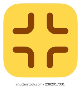 Editable vector exit fullscreen icon. Black, transparent white background. Part of a big icon set family. Perfect for web and app interfaces, presentations, infographics, etc