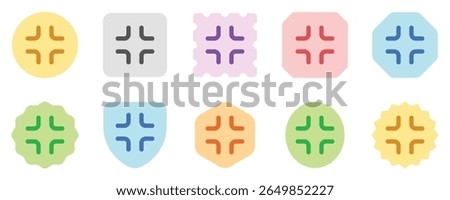 Editable vector exit fullscreen icon. Black, transparent white background. Part of a big icon set family. Perfect for web and app interfaces, presentations, infographics, etc