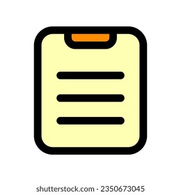 Editable vector file clipboard paste icon. Black, line style, transparent white background. Part of a big icon set family. Perfect for web and app interfaces, presentations, infographics, etc