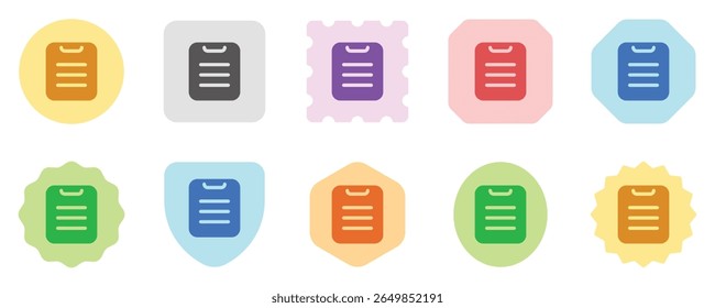 Editable vector file clipboard paste icon. Black, line style, transparent white background. Part of a big icon set family. Perfect for web and app interfaces, presentations, infographics, etc