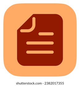 Editable vector file document icon. Black, line style, transparent white background. Part of a big icon set family. Perfect for web and app interfaces, presentations, infographics, etc