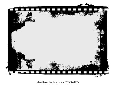 Editable vector film frame background with space for your text or image.