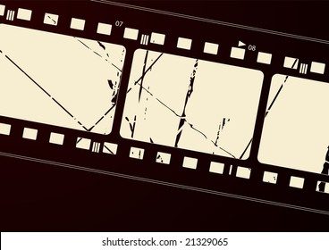 Editable vector film frame background with space for your text or image.