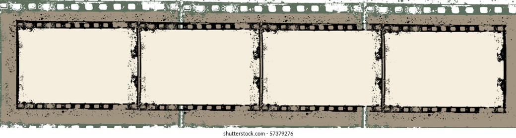 Editable vector film frame background with space for your text or image.
