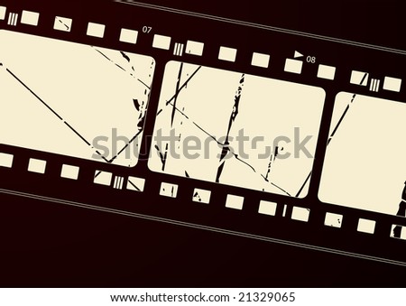 Editable vector film frame background with space for your text or image.