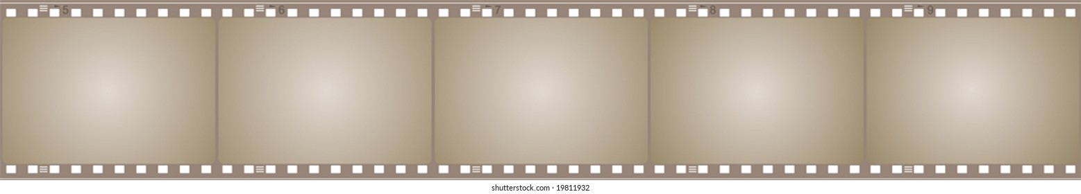 Editable vector film frame with space for your images. More images like this in my portfolio