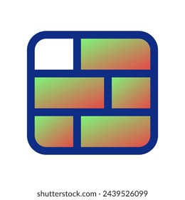 Editable vector firewall brick wall icon. Black, line style, transparent white background. Part of a big icon set family. Perfect for web and app interfaces, presentations, infographics, etc