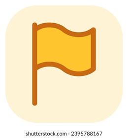 Editable vector flag marker icon. Black, line style, transparent white background. Part of a big icon set family. Perfect for web and app interfaces, presentations, infographics, etc