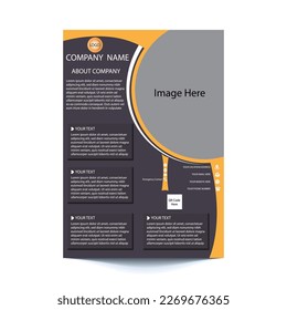 Editable vector flyer design. Design are very modern and for commercial use.