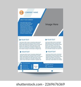 Editable vector flyer design. Design are very modern and for commercial use.