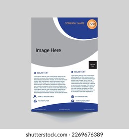 Editable vector flyer design. Design are very modern and for commercial use.
