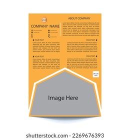 Editable vector flyer design. Design are very modern and for commercial use.