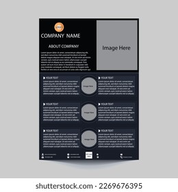 Editable vector flyer design. Design are very modern and for commercial use.