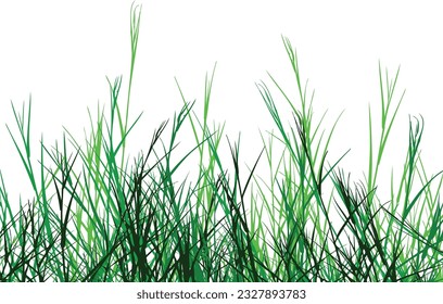 Editable vector foreground design of rough grass