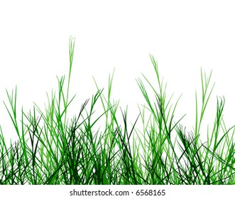 Editable vector foreground design of rough grass