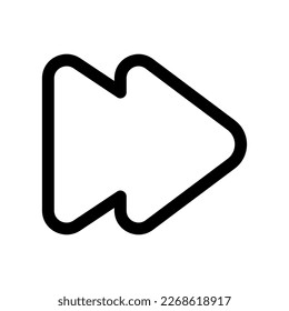Editable vector forward arrow icon. Black, transparent white background. Part of a big icon set family. Perfect for web and app interfaces, presentations, infographics, etc