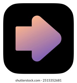 Editable vector forward arrow icon. Black, line style, transparent white background. Part of a big icon set family. Perfect for web and app interfaces, presentations, infographics, etc