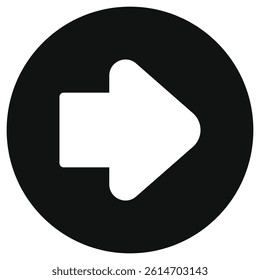 Editable vector forward arrow icon. Black, line style, transparent white background. Part of a big icon set family. Perfect for web and app interfaces, presentations, infographics, etc