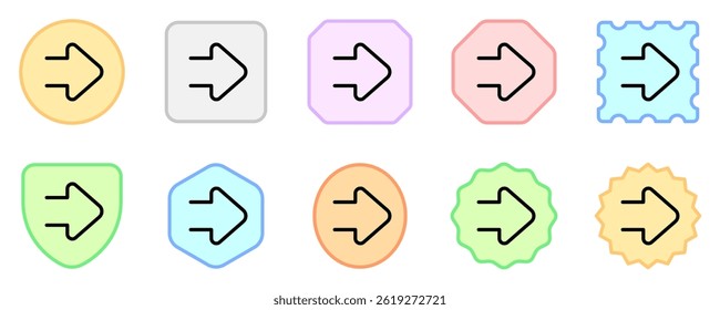 Editable vector forward arrow icon. Black, line style, transparent white background. Part of a big icon set family. Perfect for web and app interfaces, presentations, infographics, etc