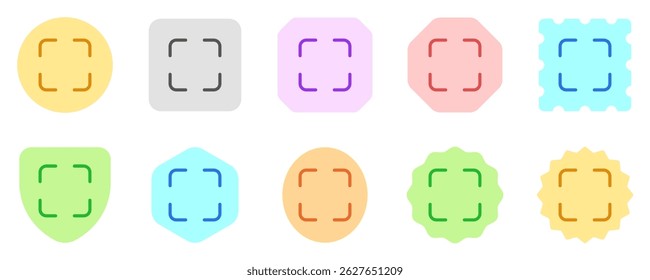 Editable vector fullscreen scan screenshot icon. Black, transparent white background. Part of a big icon set family. Perfect for web and app interfaces, presentations, infographics, etc