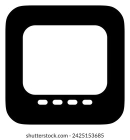 Editable vector gallery view icon. Black, line style, transparent white background. Part of a big icon set family. Perfect for web and app interfaces, presentations, infographics, etc