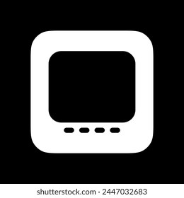 Editable vector gallery view icon. Black, line style, transparent white background. Part of a big icon set family. Perfect for web and app interfaces, presentations, infographics, etc