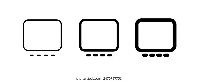 Editable vector gallery view icon. Black, line style, transparent white background. Part of a big icon set family. Perfect for web and app interfaces, presentations, infographics, etc