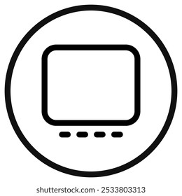 Editable vector gallery view icon. Black, line style, transparent white background. Part of a big icon set family. Perfect for web and app interfaces, presentations, infographics, etc