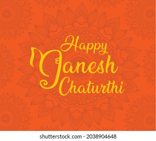 Editable vector of Ganesha Chaturthi Utsav For Greeting card. T shirt design. Social media post. Print