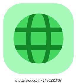 Editable vector globe internet connection icon. Black, line style, transparent white background. Part of a big icon set family. Perfect for web and app interfaces, presentations, infographics, etc