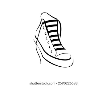 editable vector glyphs shoes symbol design illustration isolated on transparent background