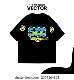 editable vector graffiti t-shirt design isolated on white background. graffiti distro t-shirt design Tags, spray, graffiti, suitable for use on your brand.