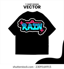 diseño de camisetas de graffiti vectorial editable aislado en fondo blanco. diseño de camisetas de graffiti distro Etiquetas, spray, graffiti, adecuado para su marca.