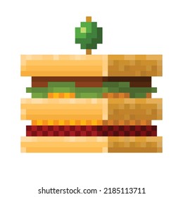 Editable Vector graphic of Sandwich. Good for Icon, sticker, clipart, game assests, children illustration, etc