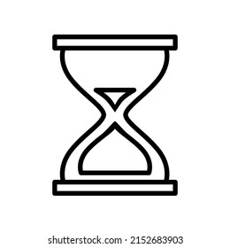 Editable vector graphics. Calendar icons set, deadlines, hourglass, time is money. Time management. Watch with thin lines of symbols for the Internet and mobile phone on a white background.