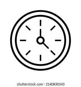 Editable vector graphics. Time and clock icons set, timer, speed, alarm, recovery, management. Time management.Clock with thin lines symbols for the Internet and mobile phone on a white background.