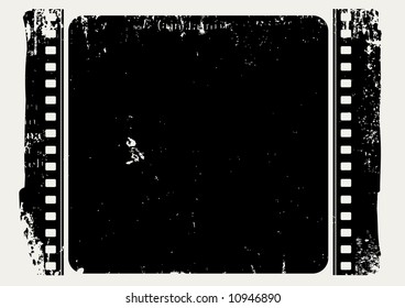 Editable vector grunge film frame , nice element for your projects